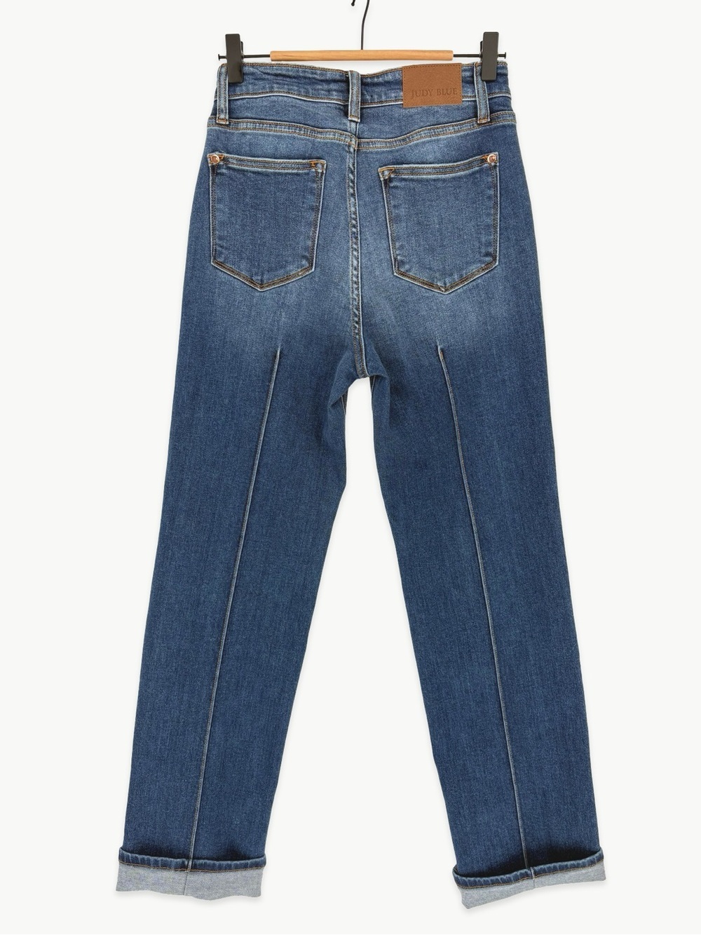 Judy Blue High Rise Straight Jeans Size 5/27 Dark Wash Center Seam - Picture 9 of 12